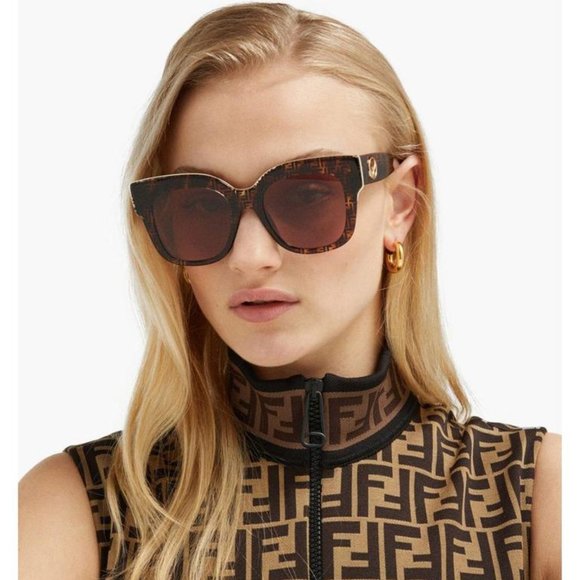 NWOT Fendi Square Acetate Sunglasses - Picture 2 of 13